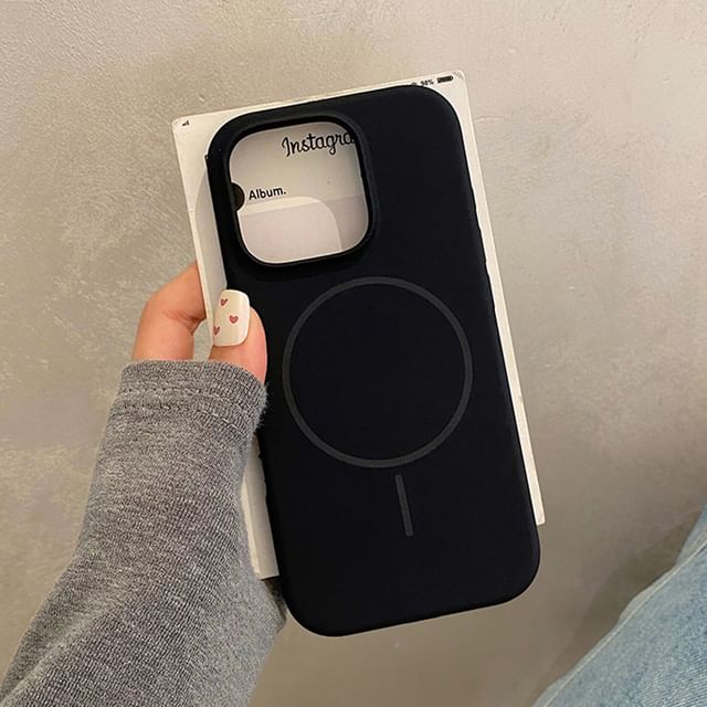 (Compatible Case Magnetic MagSafe) Phone Plain with
