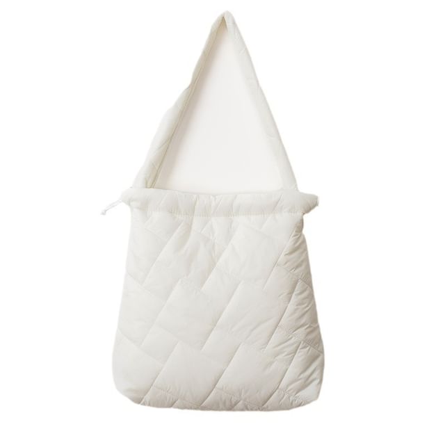 Sample Plain Drawstring Quilted Tote Bag