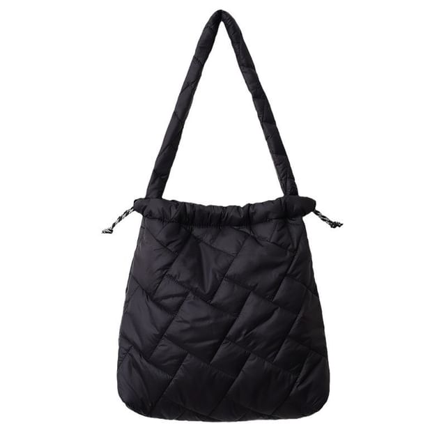 Sample Plain Drawstring Quilted Tote Bag