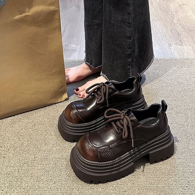 SamplePlatform Lace Up Shoes
