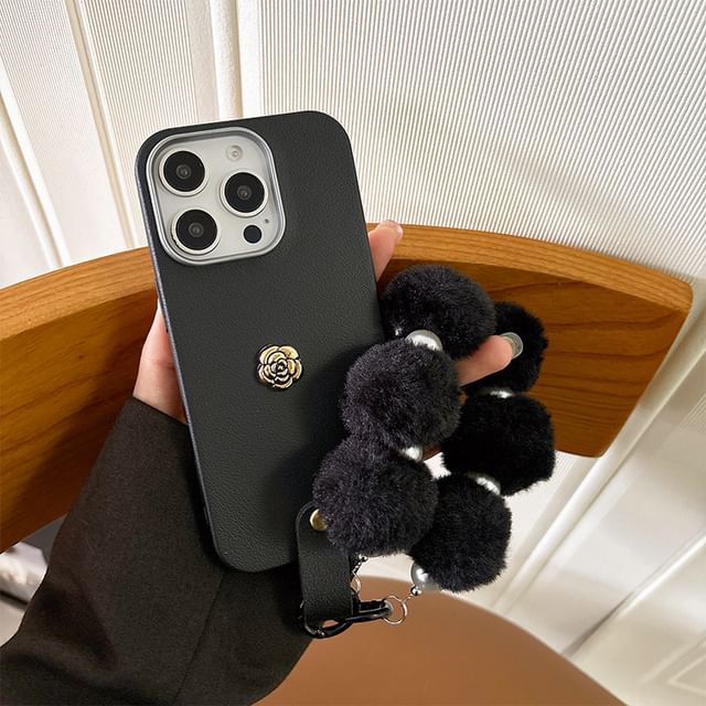 Floral Case Phone with Strap