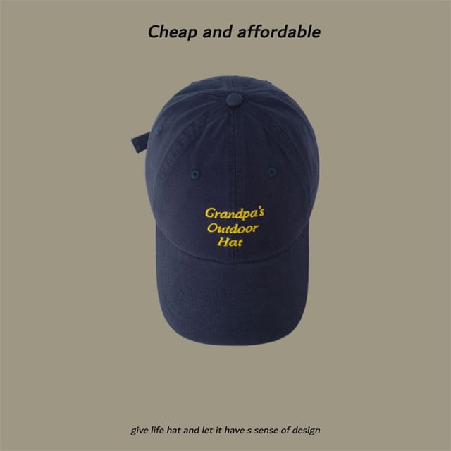 Cap Baseball Embroidered Lettering