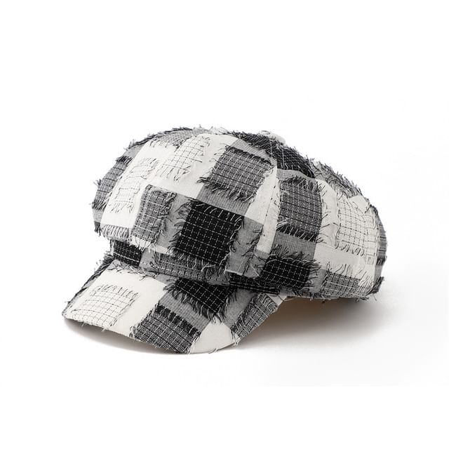Bucket Patchwork Distressed Hat