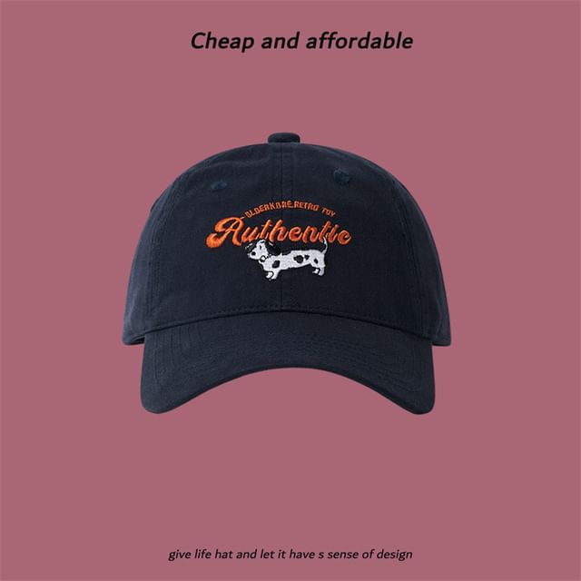 Baseball Dog Cap Embroidered