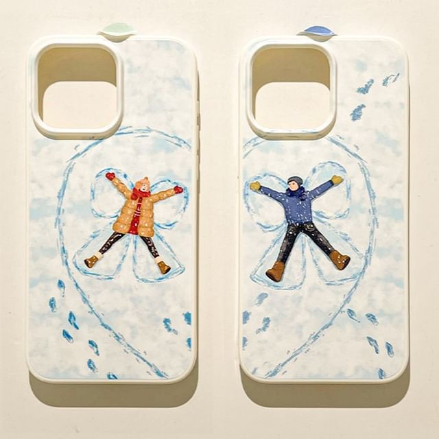 Phone Matching Snow Couple Case