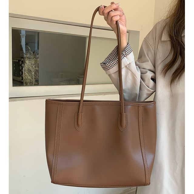 Wholesale Sample Bag Faux Tote Plain Leather