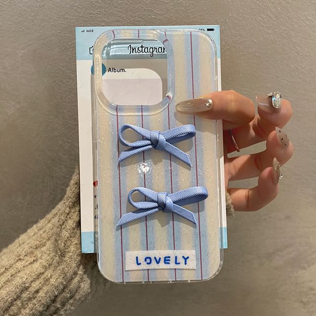 Phone Case Striped Ribbon