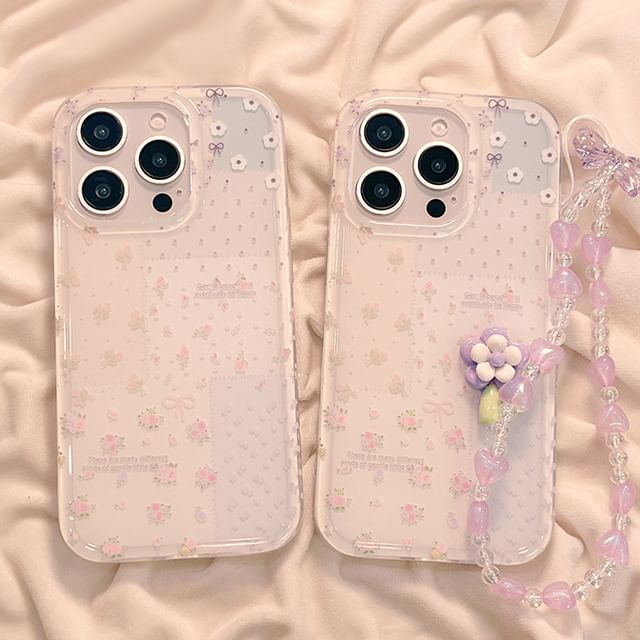 Case Floral Set Strap / Phone