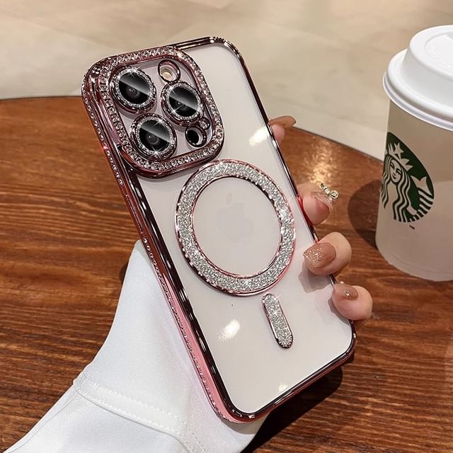 Magnetic Case MagSafe) with (Compatible Embellished Phone