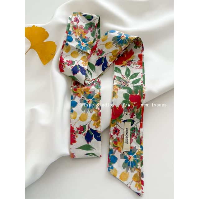 Patterned Hair Tie Scarf
