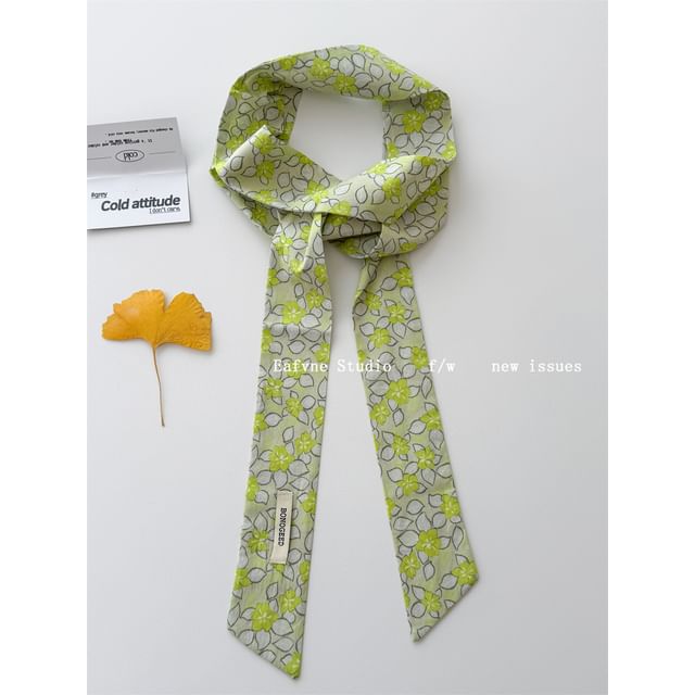 Patterned Hair Tie Scarf