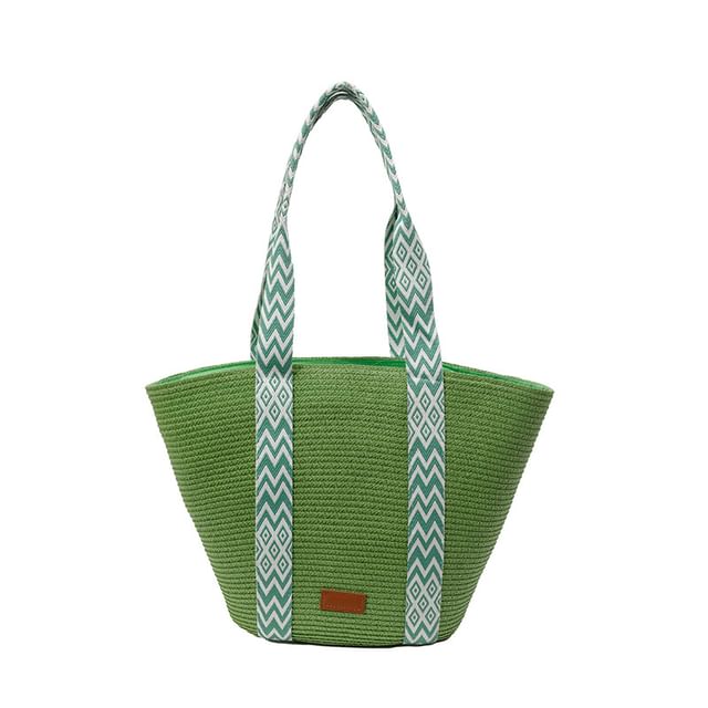 Sample Woven Pattern Strap Tote Bag