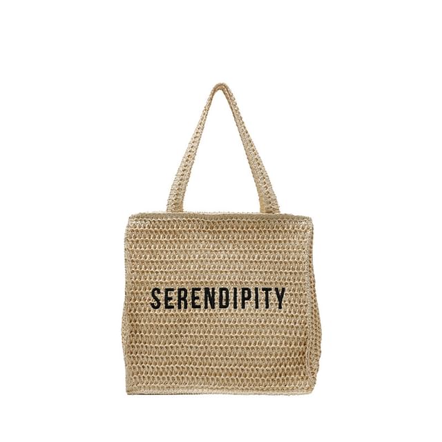 Sample Lettering Woven Tote Bag