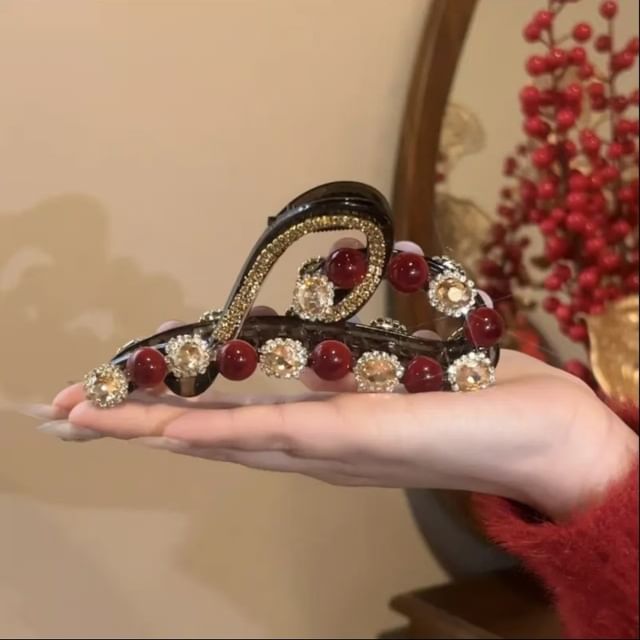 Wholesale Sample Bead Heart Claw Rhinestone Hair