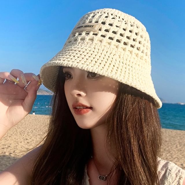 Sample Plain Straw Bucket Hat