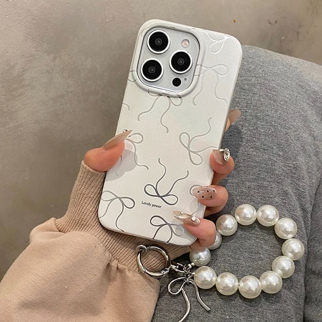 / Set Strap Phone Case Bow