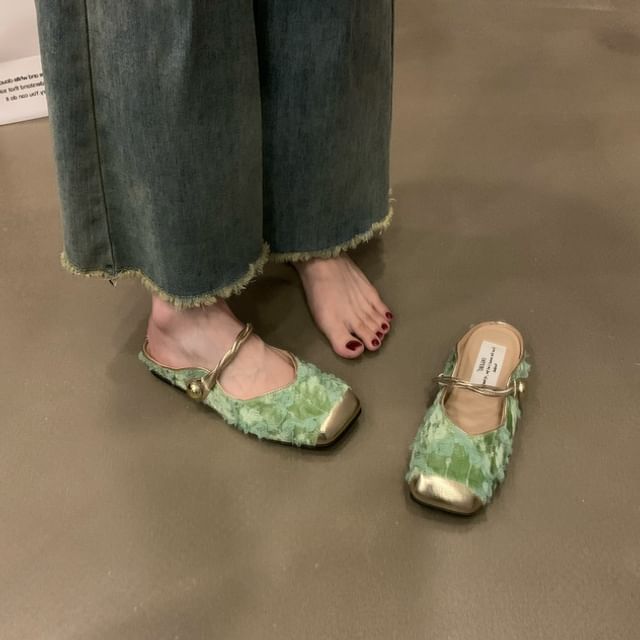 Toe Jane Cap Mules Mary