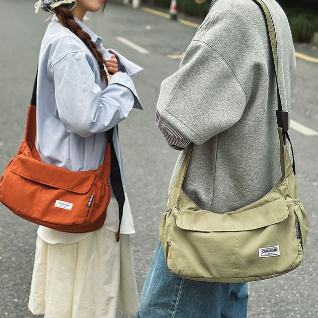 Nylon Plain Bag Crossbody