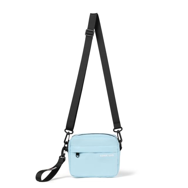 Lettering Crossbody Print Nylon Bag