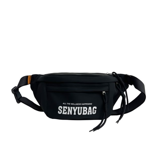 Nylon Belt Bag Print Lettering