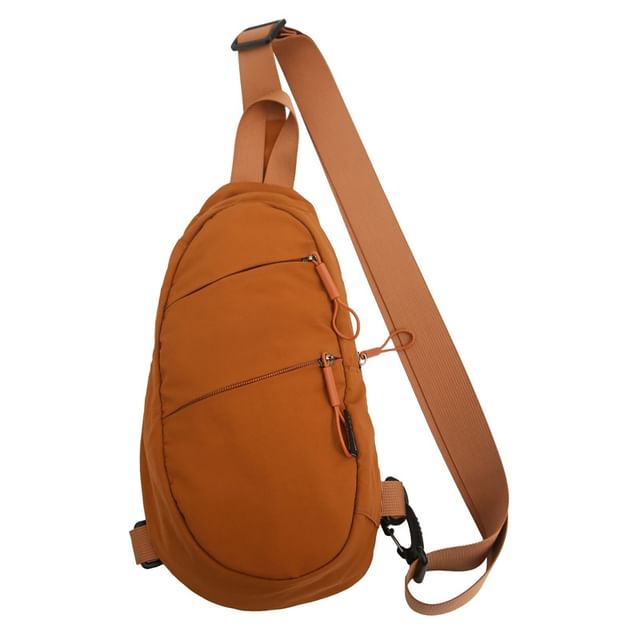 Plain Zip Sling Bag