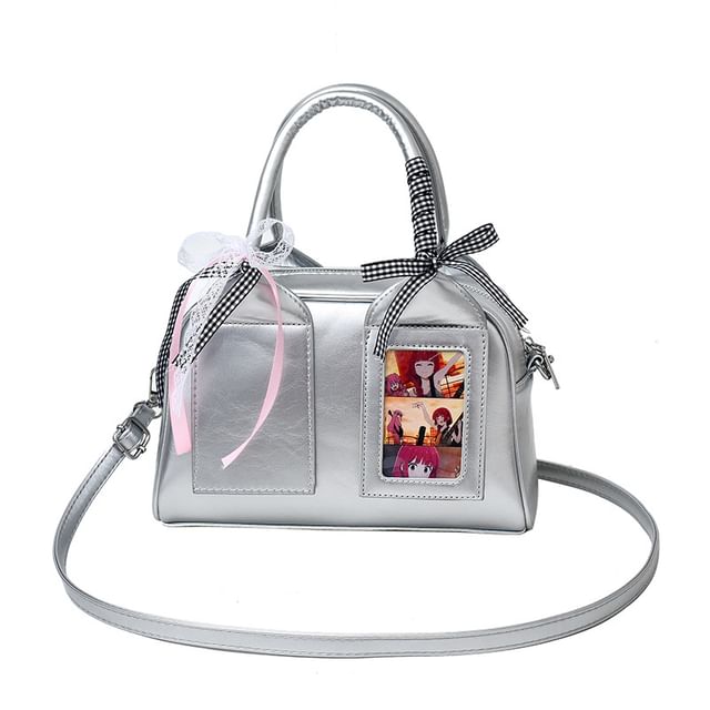 Sample Faux Leather Crossbody Bag