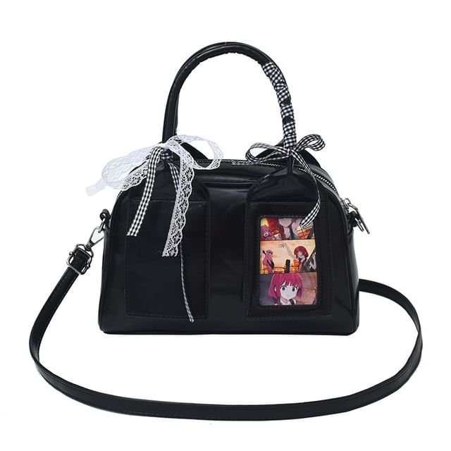 Sample Faux Leather Crossbody Bag