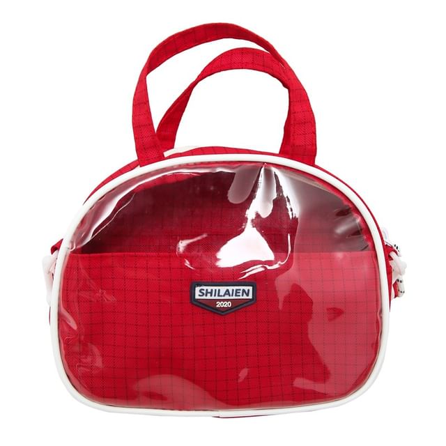 SampleLettering Plaid Crossbody Bag