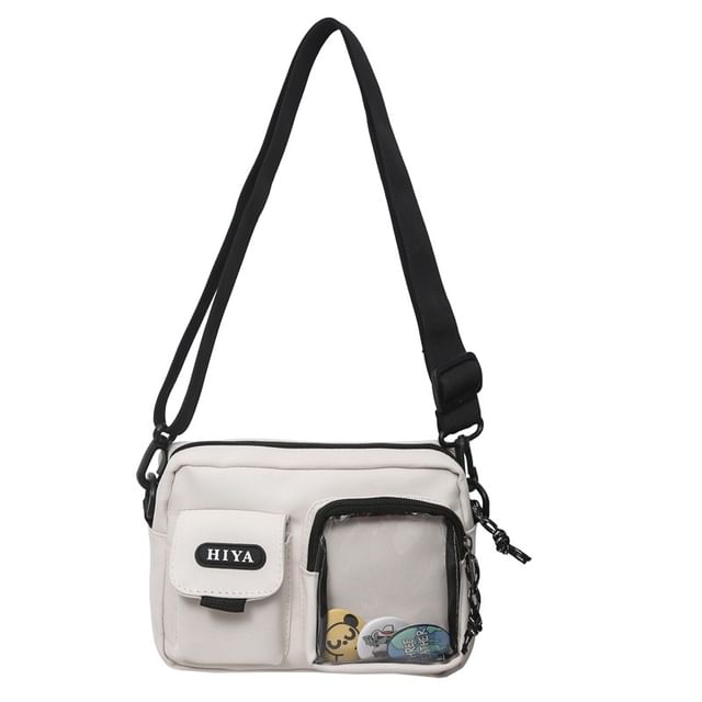 SampleSet: Lettering Multi-Pocket Crossbody Bag + Badge