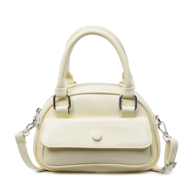 Sample Multi-Pocket Faux Leather Crossbody Bag