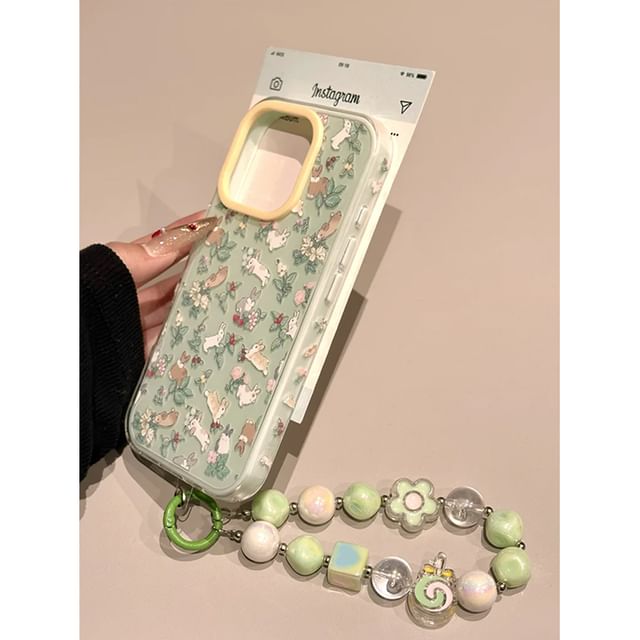 Rabbit Print Phone Case / Phone Strap / Set