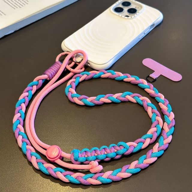 Strap Braided Phone with Lanyard Pad