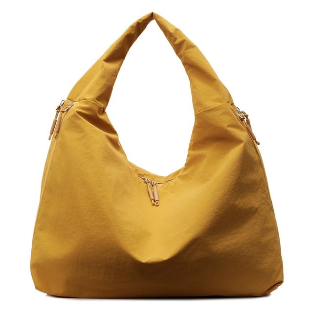 Plain Shoulder Bag Zip