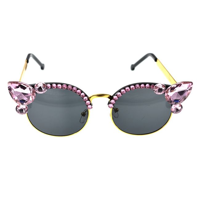 Floral Sunglasses Rhinestone
