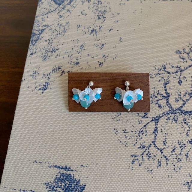 Beaded Necklace Drop / Earring Floral