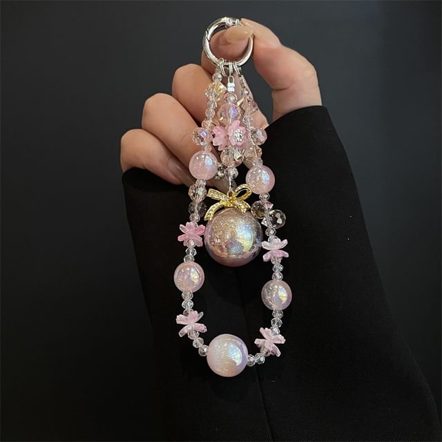 Lanyard Faux Phone Pad Pearl with
