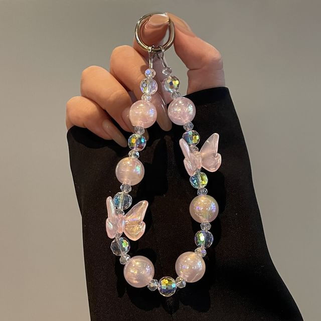 Lanyard Beaded Butterfly Phone