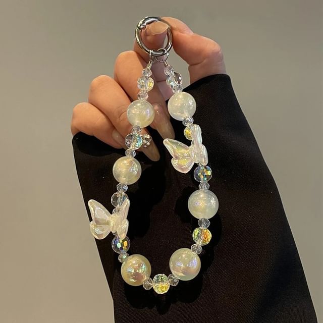 Lanyard Beaded Butterfly Phone