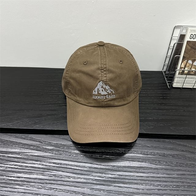 Baseball Cap Mountain Embroidered