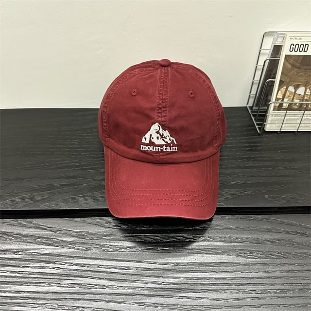 Baseball Cap Mountain Embroidered