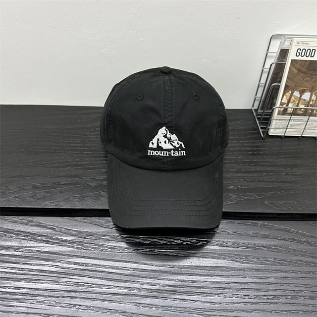 Baseball Cap Mountain Embroidered