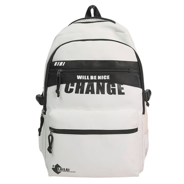 Backpack Two Tone Lettering