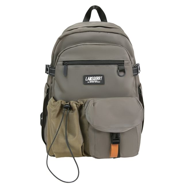 Backpack Contrast Pocket Lettering