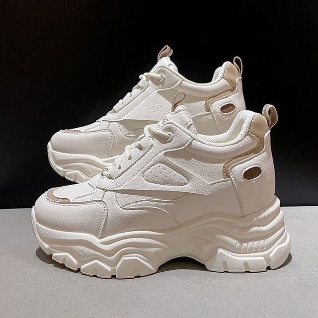 Wedge Panel Hidden Sneakers Platform