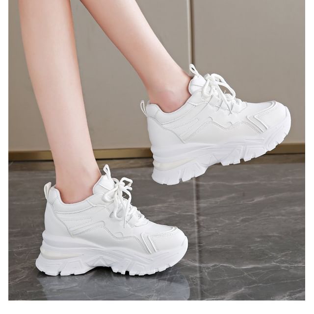 Sneakers Hidden Panel Platform Wedge