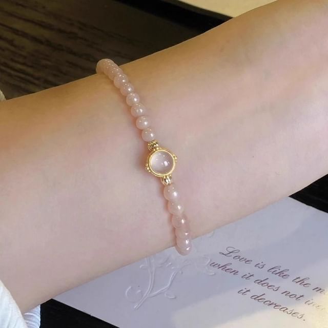 Gemstone Moonstone Bracelet Bead Faux
