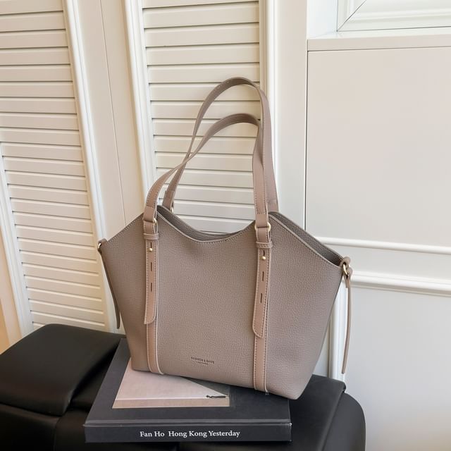 Faux Tote Leather Bag