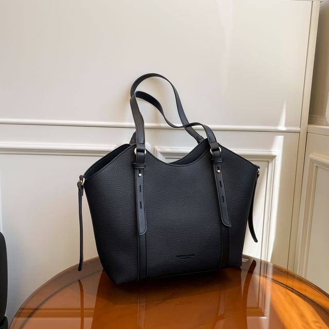 Faux Tote Leather Bag