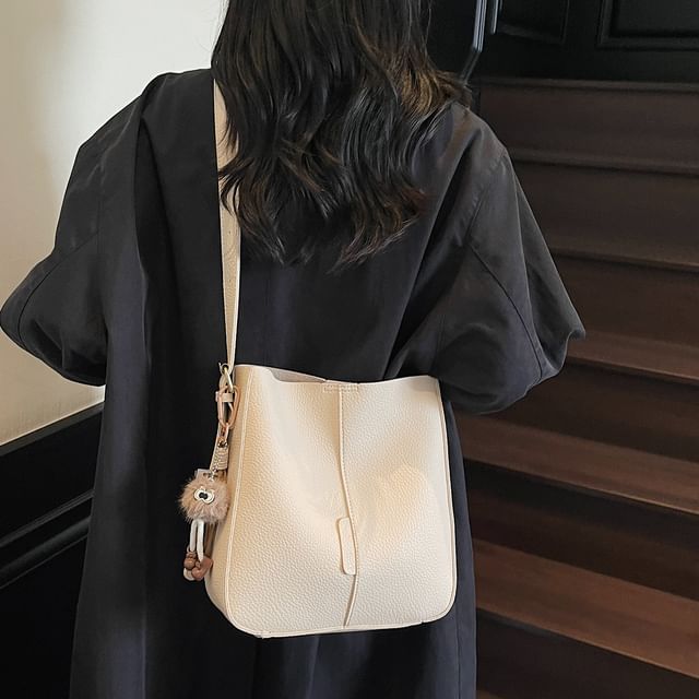 Pouch Faux Bag Shoulder Leather With
