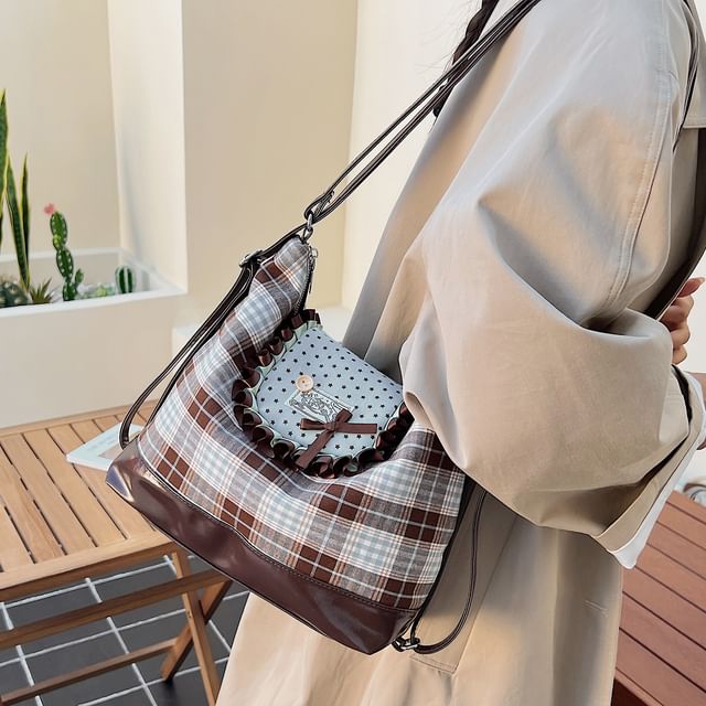 Accent Bag Patterned Crossbody Bow